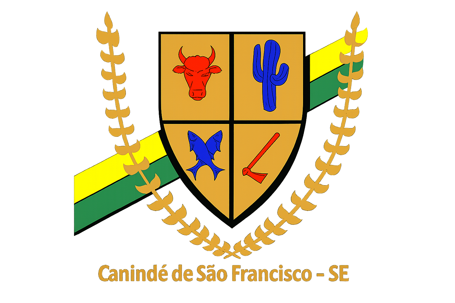 Brasão da Prefeitura Municipal de Canindé de São Francisco